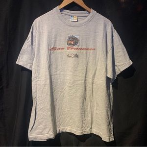 San Francisco Used Vintage Mens Shirt Sz Xl USed S/S Gray 24x29 XNT Tag